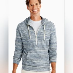 Johnnie-O Kiedis Zip Up Laguna Blue Size Large